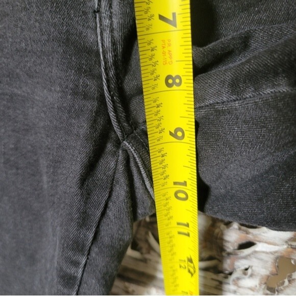 ZARA Trafaluc Denimwear Black Distressed Skinny Jeans with Ankle Zipper Sz 8 - Picture 3 of 10